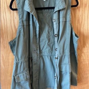 Maurices olive green vest